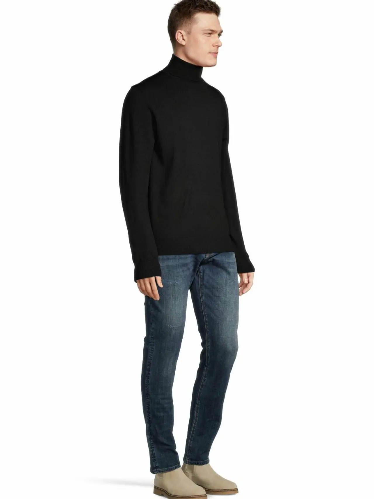 Neuleet<CONSTRUE San Antonio -merinoneulepaita BLACK EC15015
