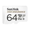 Kamerat<Sandisk High Endurance (U3 / Class 10 / V30) 64GB microSDXC muistikortti