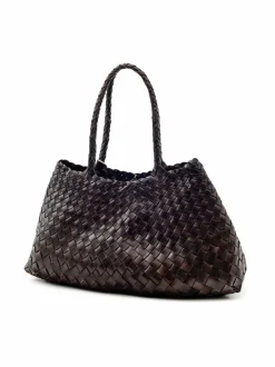 Shopperit<Dragon Diffusion Santa Croce Large -nahkalaukku DK BROWN