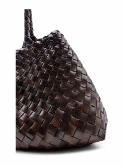 Shopperit<Dragon Diffusion Santa Croce Large -nahkalaukku DK BROWN