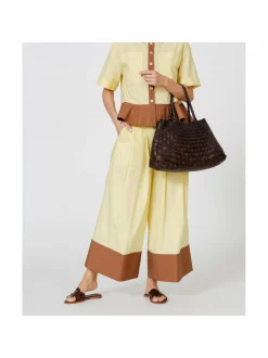 Shopperit<Dragon Diffusion Santa Croce Large -nahkalaukku DK BROWN