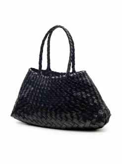 Shopperit<Dragon Diffusion Santa Croce Large -nahkalaukku BLACK