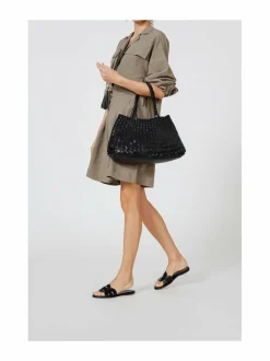 Shopperit<Dragon Diffusion Santa Croce Large -nahkalaukku BLACK