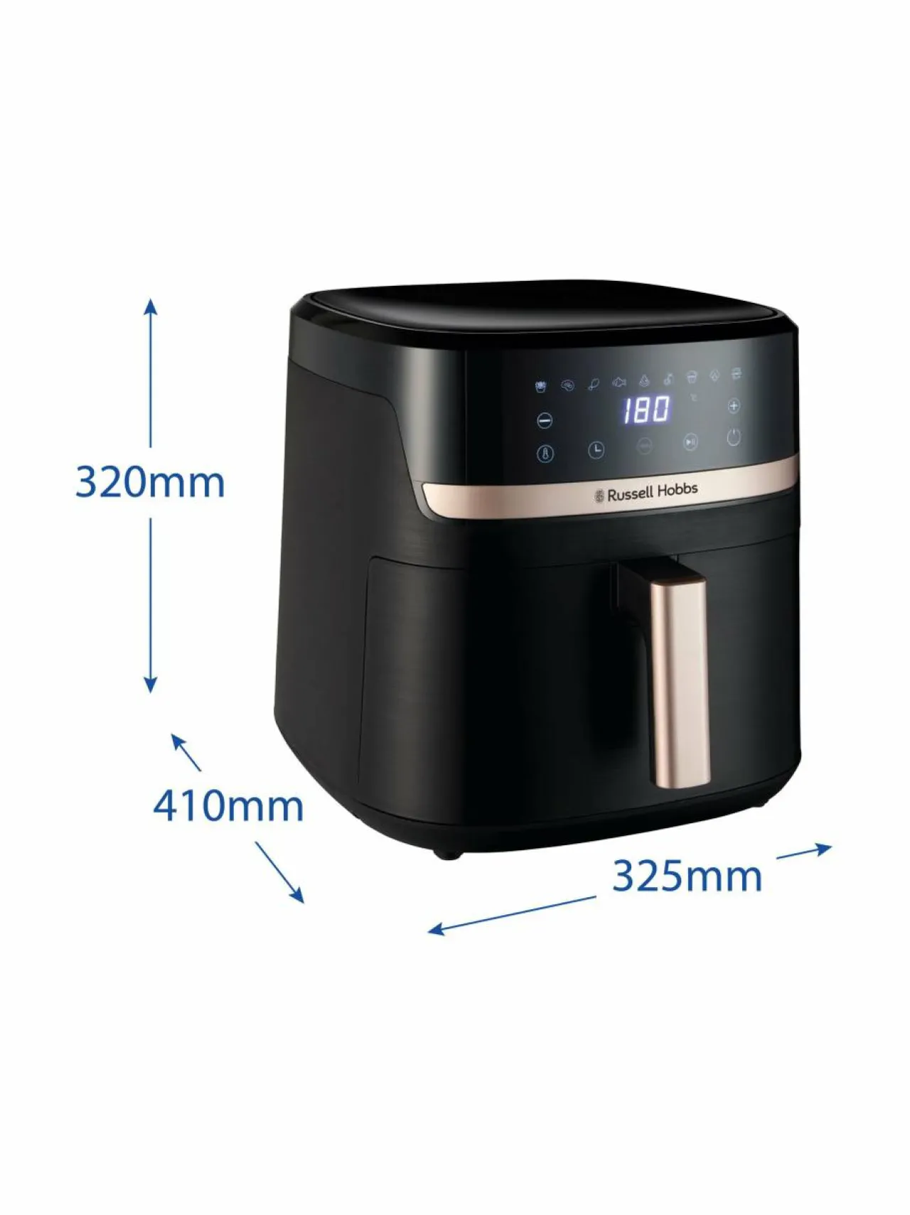 Russell Hobbs Satisfry Airfryer ilmafriteerauskeitin, 8.3L^ Grillit & Grillitarvikkeet