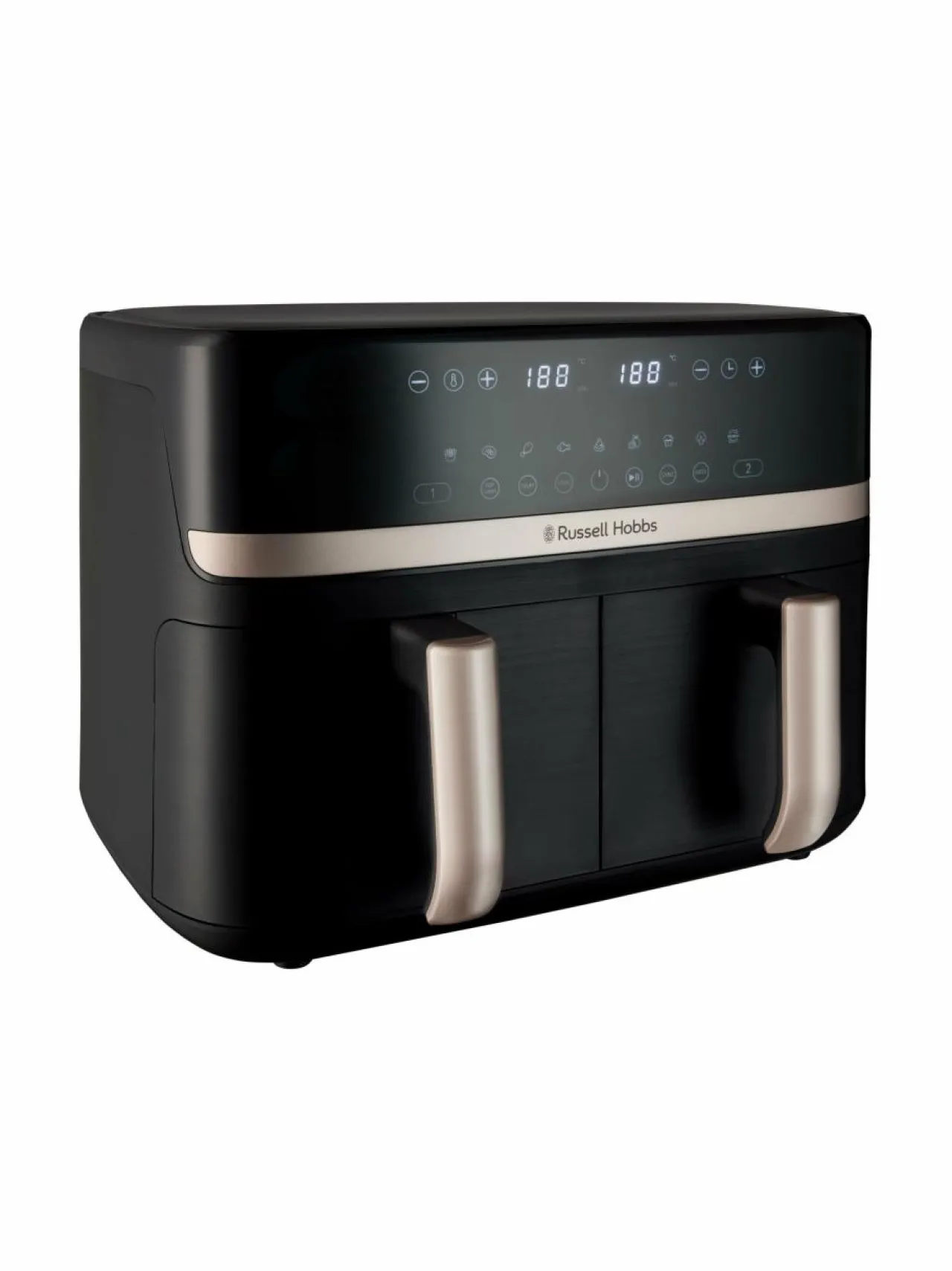 Muut Keittiölaitteet<Russell Hobbs Satisfry Dual Basket 9l Airfryer -kiertoilmakypsennin BLACK