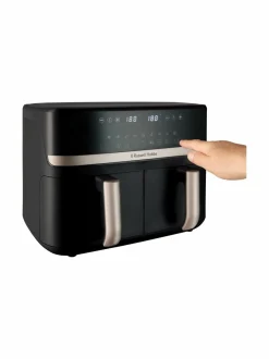 Muut Keittiölaitteet<Russell Hobbs Satisfry Dual Basket 9l Airfryer -kiertoilmakypsennin BLACK