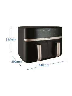 Muut Keittiölaitteet<Russell Hobbs Satisfry Dual Basket 9l Airfryer -kiertoilmakypsennin BLACK