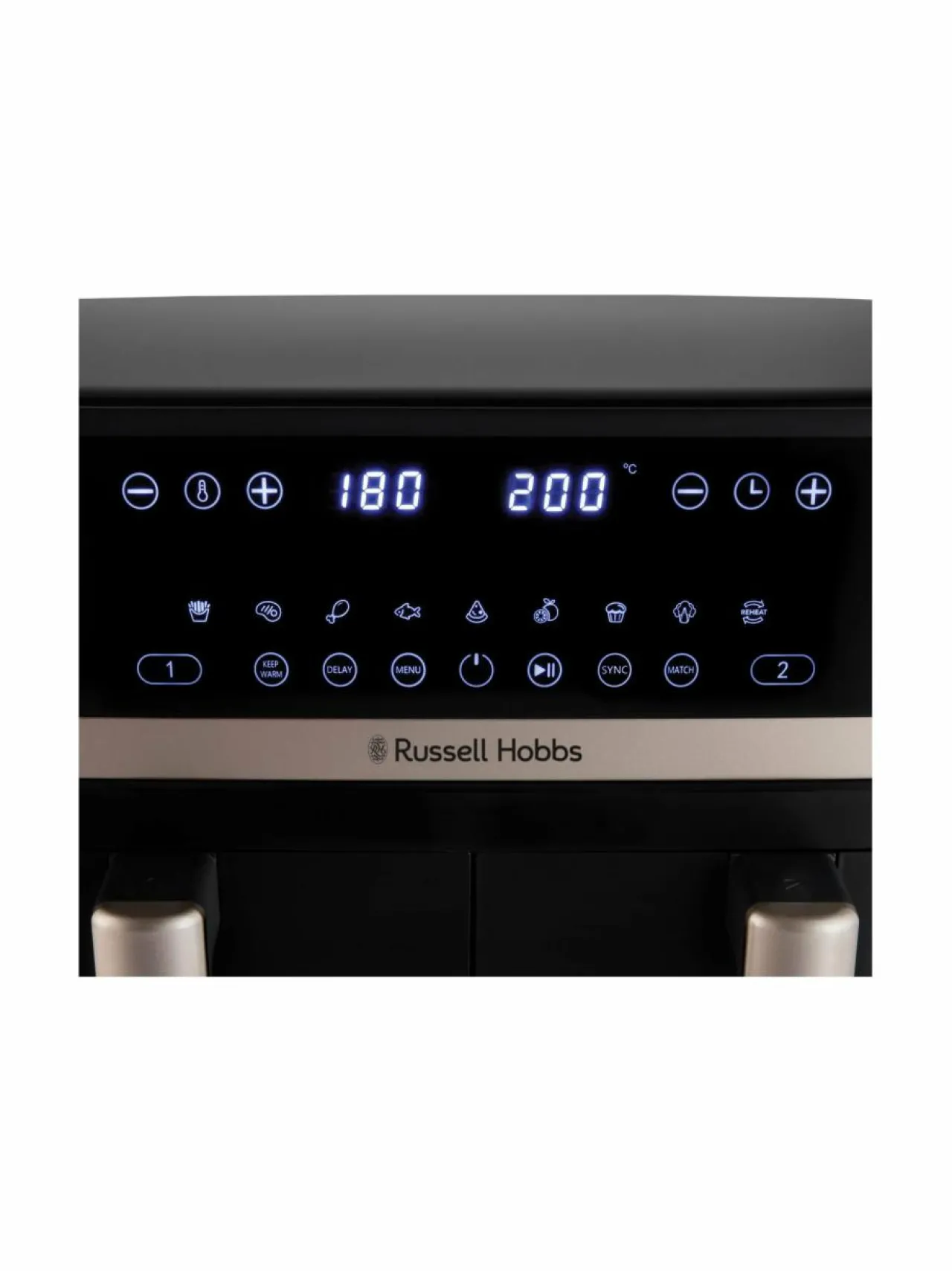 Muut Keittiölaitteet<Russell Hobbs Satisfry Dual Basket 9l Airfryer -kiertoilmakypsennin BLACK