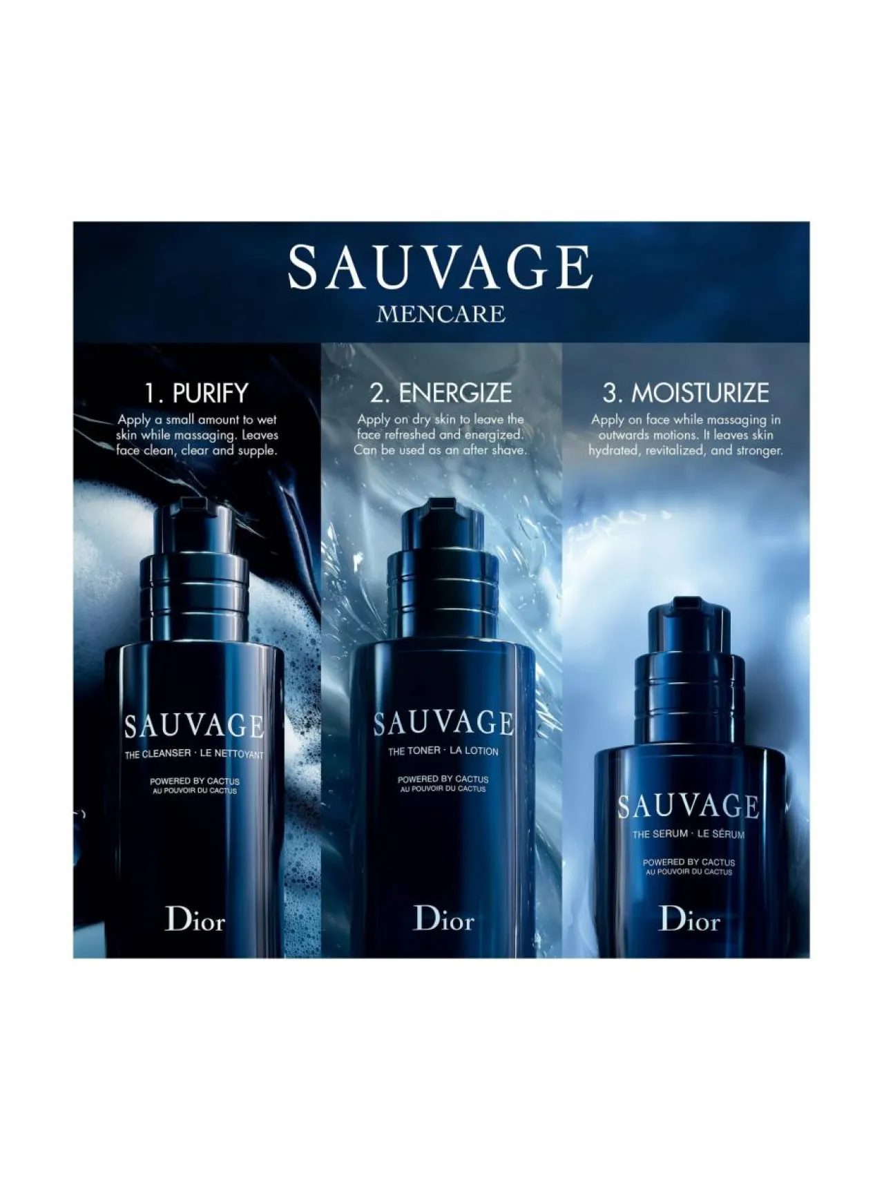 Lahjapakkaukset|Miesten Lahjapakkaukset<DIOR Sauvage Skincare Ritual Kit -ihonhoitopakkaus