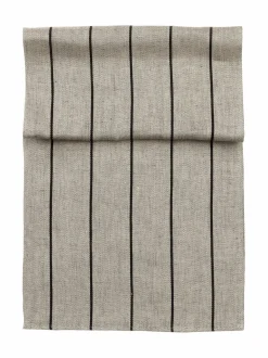 Sauna<Casa Stockmann Savu-pellavalaudeliina 47 x 150 cm PELLAVA/MUSTA