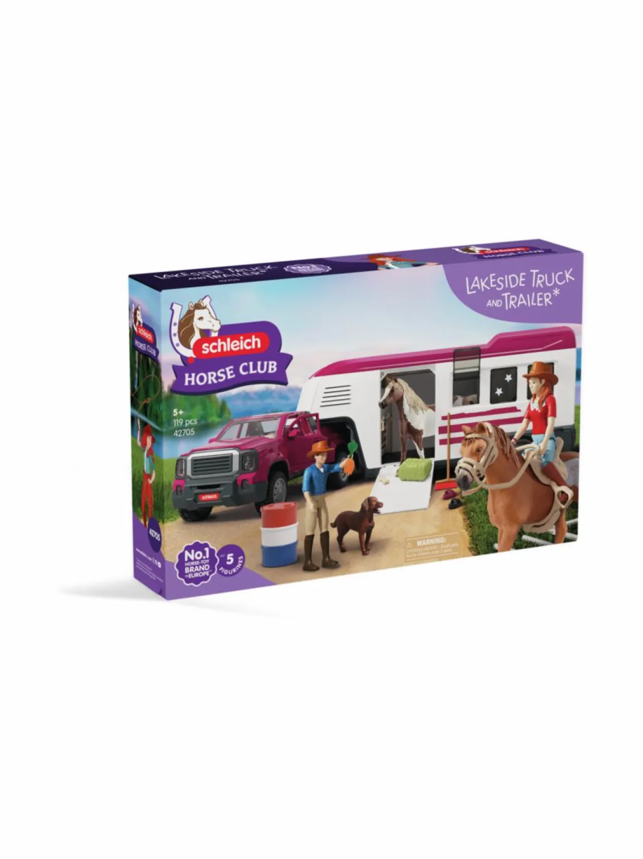 SCHLEICH HORSE CLUB Lakeside-lava-auto ja perävaunu^ Figuurit & Interaktiiviset Lelut