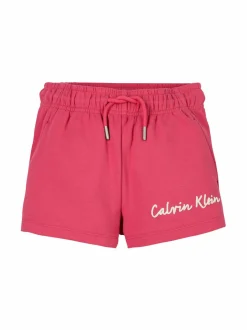 Shortsit<Calvin Klein Kids Script Logo -collegeshortsit XIX DEEP CRIMSON FRUIT