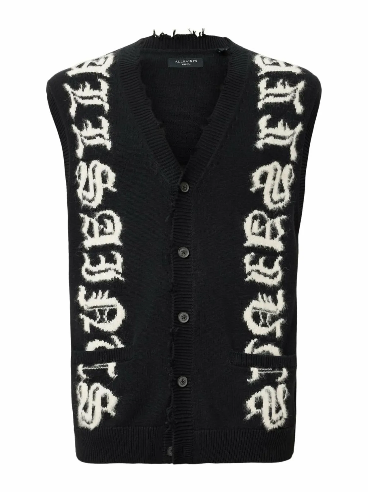Neuleet<All Saints Scripture-neuleliivi BLACK/ECRU WHITE