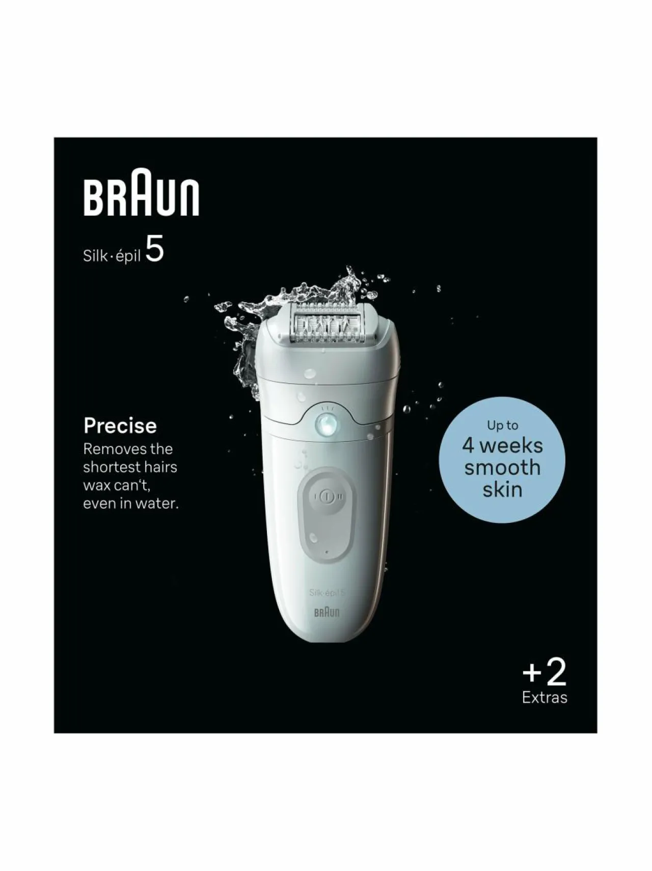 Ihokarvanpoisto<Braun SE5011 Epilator Silk-épil 5 -epilaattori WHITE
