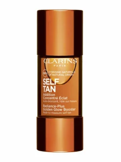 Aurinkotuotteet<Clarins Self Tan Radiance-Plus Golden Glow Booster -itseruskettava tiiviste kasvoille 15 ml