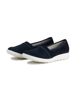 Kävelykengät & Loaferit<Pomar SELJA Naisten stretch ballerinat OCEAN STRETCH TEXTILE/OCEAN SUEDEWHT SOLE