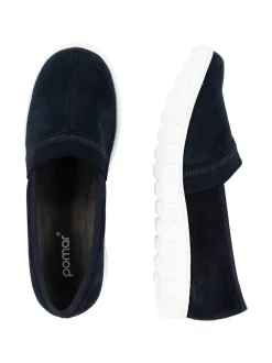 Kävelykengät & Loaferit<Pomar SELJA Naisten stretch ballerinat OCEAN STRETCH TEXTILE/OCEAN SUEDEWHT SOLE