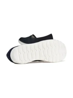 Kävelykengät & Loaferit<Pomar SELJA Naisten stretch ballerinat OCEAN STRETCH TEXTILE/OCEAN SUEDEWHT SOLE