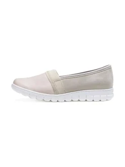 Kävelykengät & Loaferit<Pomar SELJA Naisten vegaaniset stretch ballerinat OFF WHT STRETCH/MICRO/WHT SOLE