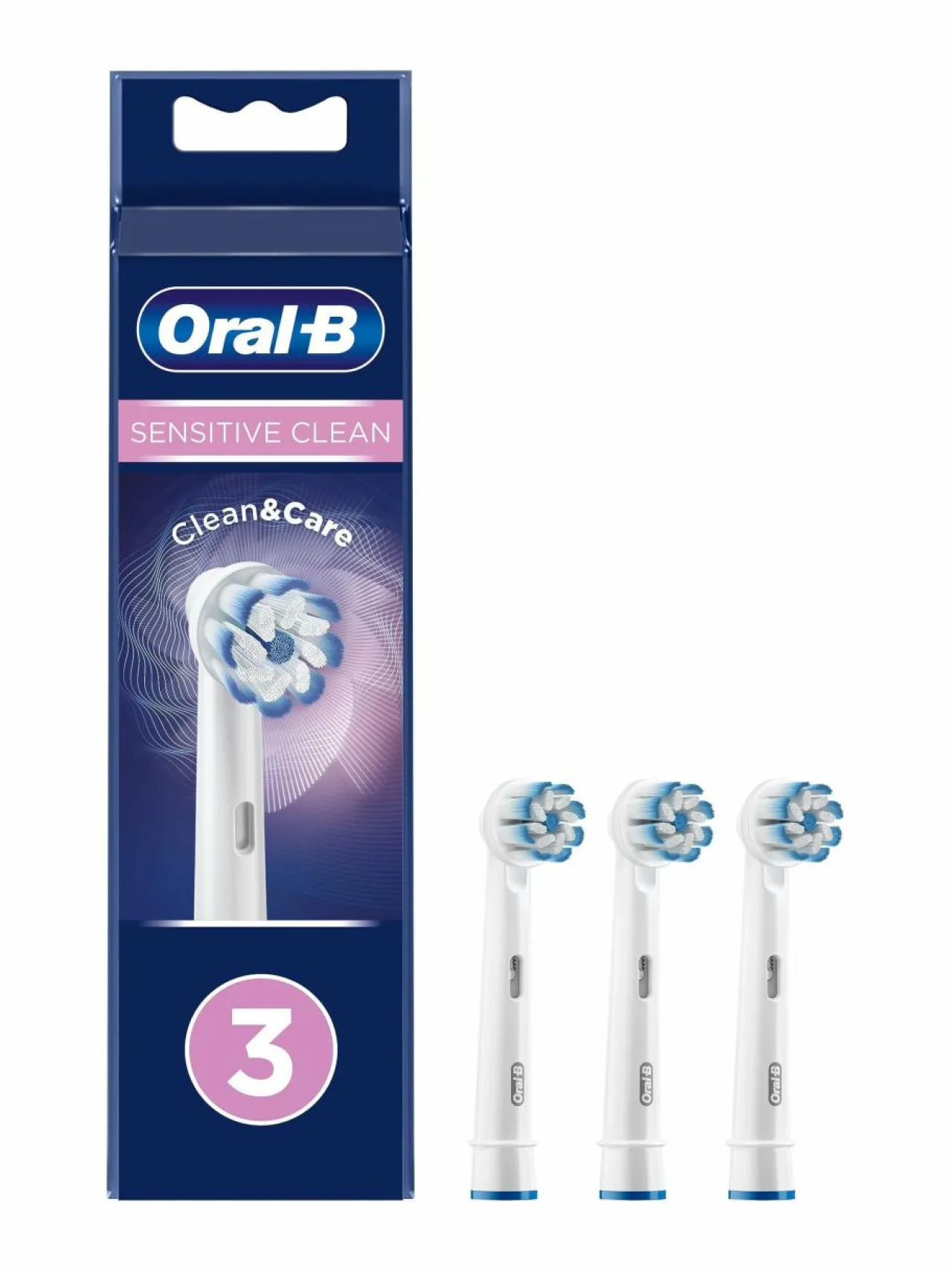 Hampaidenhoito<Oral-B Sensitive Clean -vaihtoharjat 3-pack WHITE