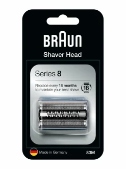 Braun Series 8 83M -parranajokoneen teräverkko ja terät^ Ihokarvanpoisto