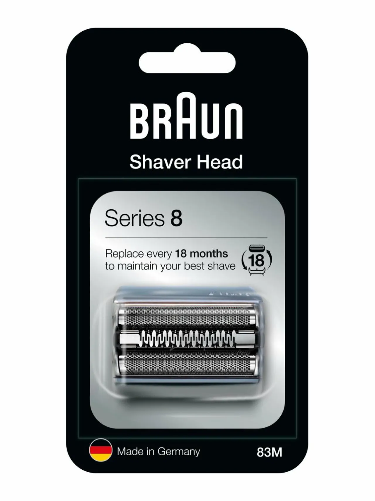 Braun Series 8 83M -parranajokoneen teräverkko ja terät^ Ihokarvanpoisto