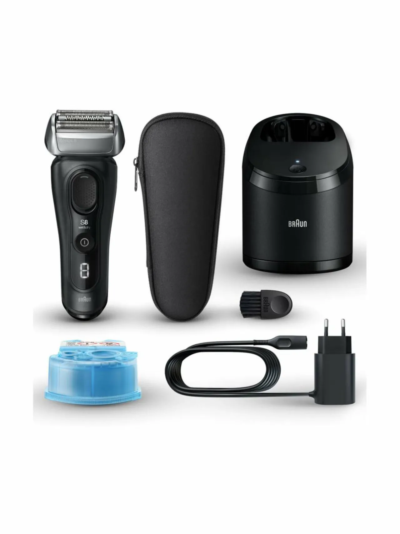 Ihokarvanpoisto<Braun Series 8 SmartCare -parranajokone BLACK