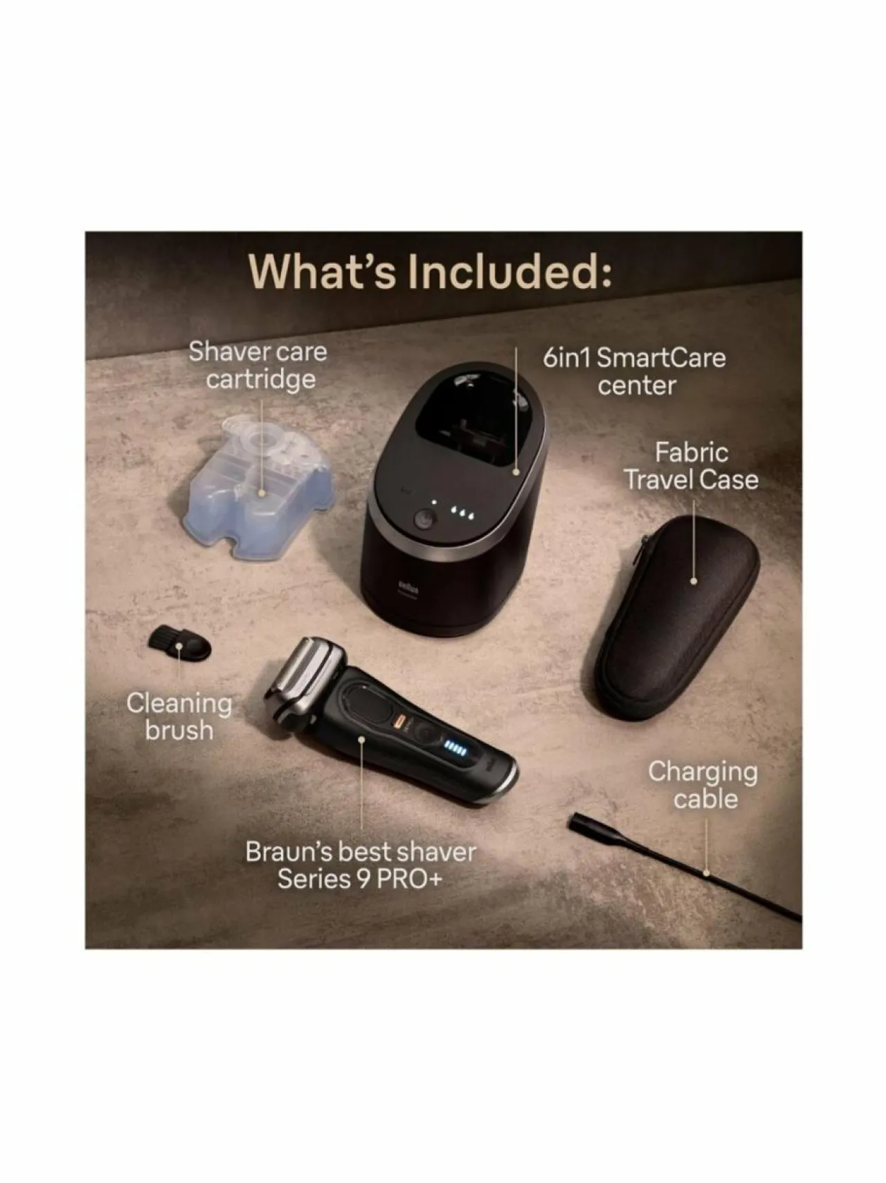 Braun Series-9 PRO+ -parranajokone^ Ihokarvanpoisto