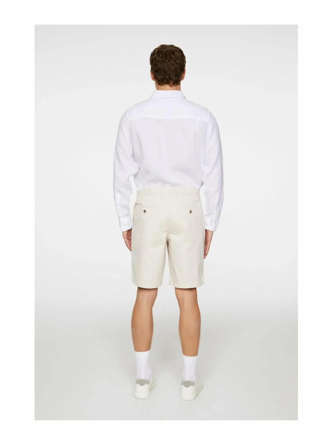 Housut<J.Lindeberg Shane Cloud Satin -shortsit U029 MOONBEAM