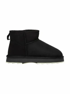 Nilkkurit<EMU Australia Sharky Micro -mokkanahkanilkkurit lampaanturkisvuorella BLAK BLACK