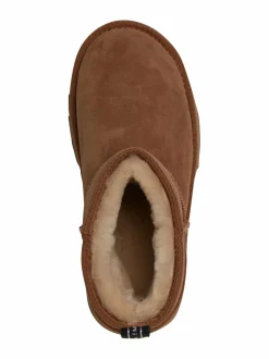 Nilkkurit<EMU Australia Sharky Mini -mokkanahkanilkkurit CHESTNUT/BLACK