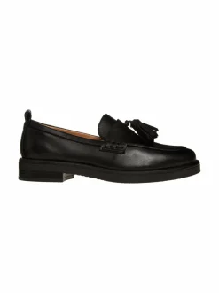 Kävelykengät & Loaferit<PAVEMENT Shelly Tassel -nahkaloaferit 020 BLACK