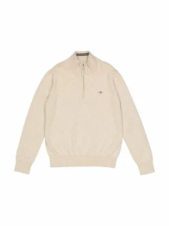 Neuleet<GANT Shield-puuvillaneule 291 LIGHT BEIGE MELANGE