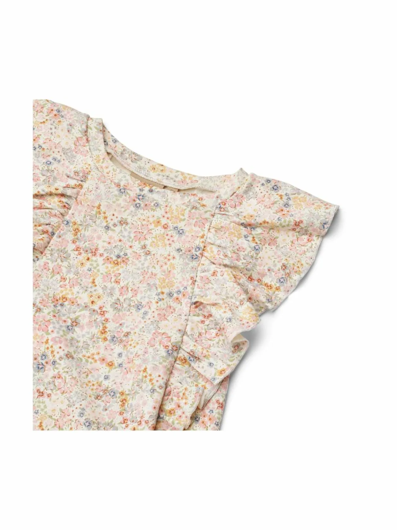 Mekot & Hameet|Mekot & Hameet<Wheat Shirley Jersey Ruffle -mekko 9418 BRIGHT FLOWERS