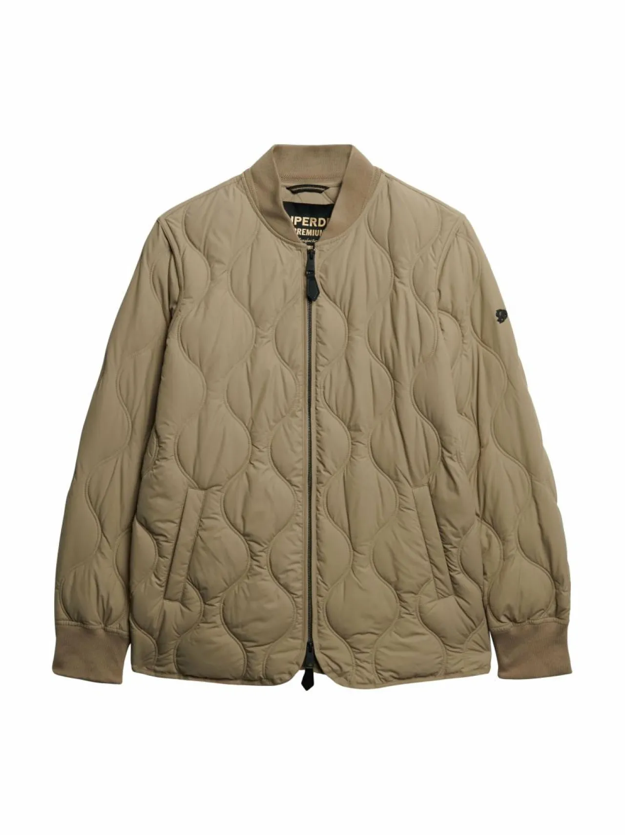 Takit<Superdry Short Quilted Liner -takki 9UN WINTER TWIG BEIGE
