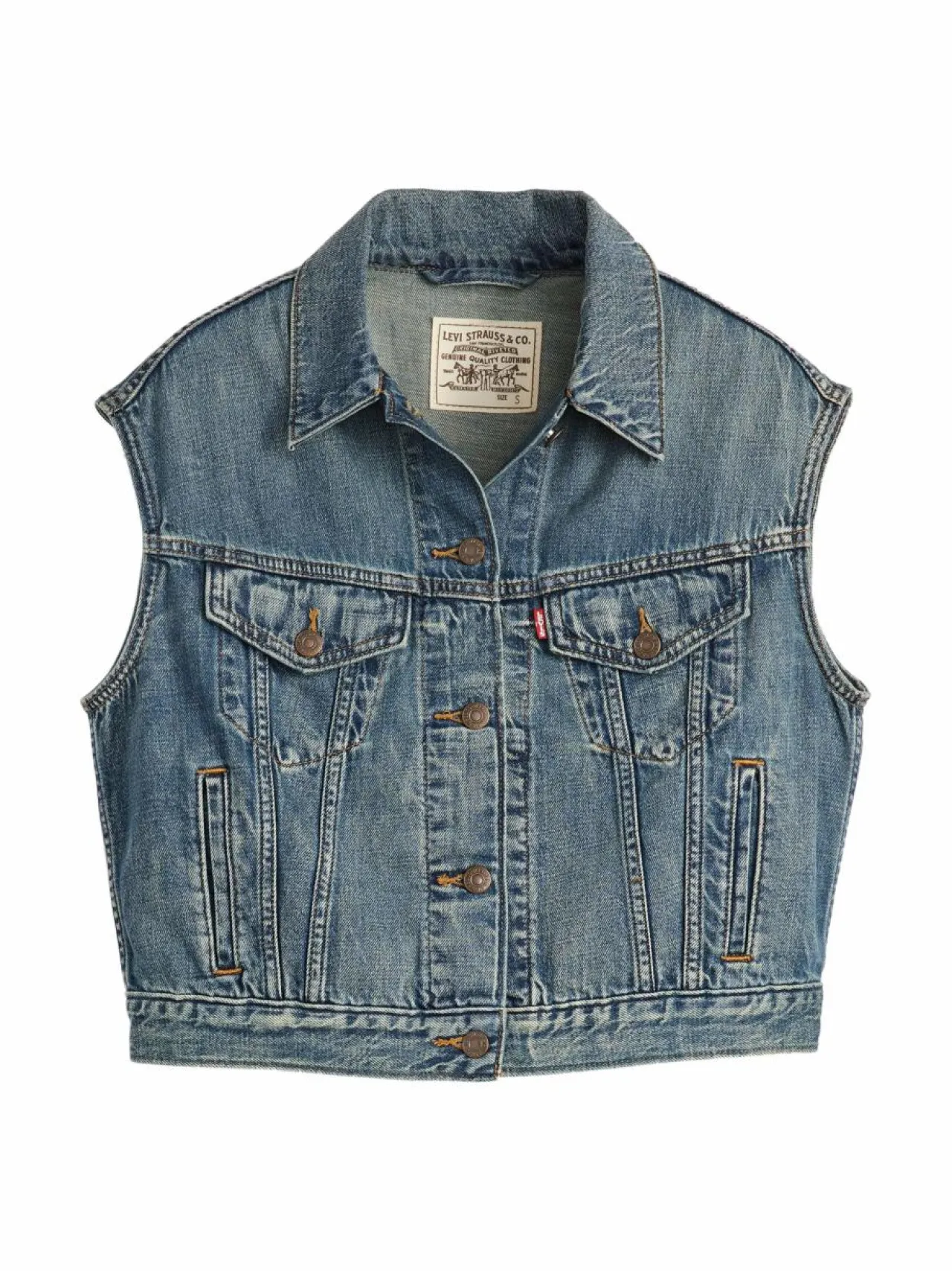 Levi's Shrunken 90's -farkkuliivi^ Bleiserit & Jakut