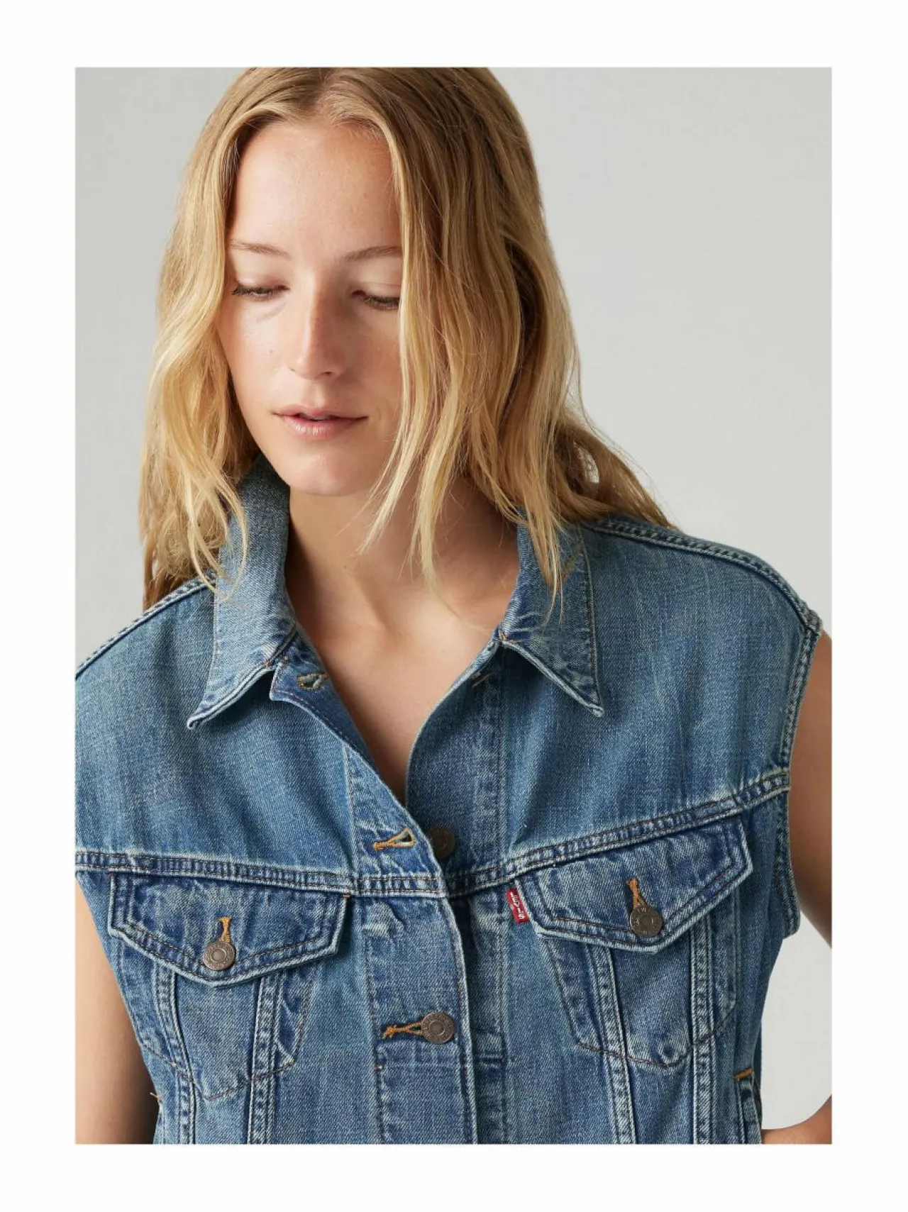 Levi's Shrunken 90's -farkkuliivi^ Bleiserit & Jakut