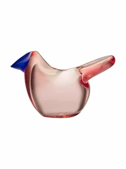 Koriste-Esineet<Iittala Sieppo-lasilintu LOHENPUNAINEN