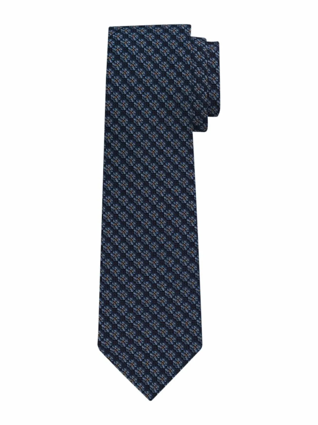 Solmiot & Asusteet<Olymp Signature Flower -silkkisolmio 7,5 cm 11 BLEU