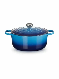 Keitto- & Paistoastiat<Le Creuset Signature-pyöreä valurautapata 4.2 l AZURE