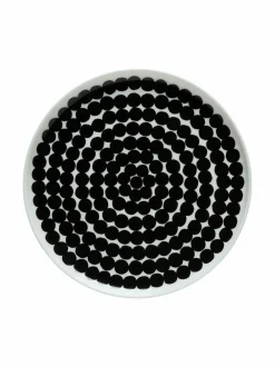 Lautaset & Kulhot<Marimekko Siirtolapuutarha-lautanen 20 cm MUSTA/VALKOINEN