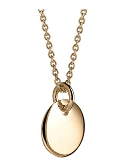 Korut<Macor Jewellery Sileä -laattakaulakoru KELTAKULTA