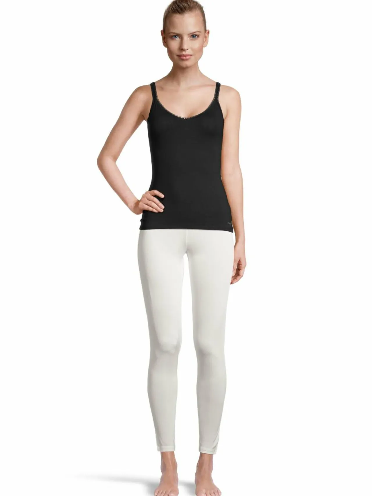 Yö- & Oloasut<Stockmann Silk Silkkileggingsit VALKOINEN