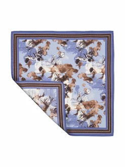 Solmiot & Asusteet<Stockholm Kravatt Silkkitaskuliina 3 BLUE /BROWN