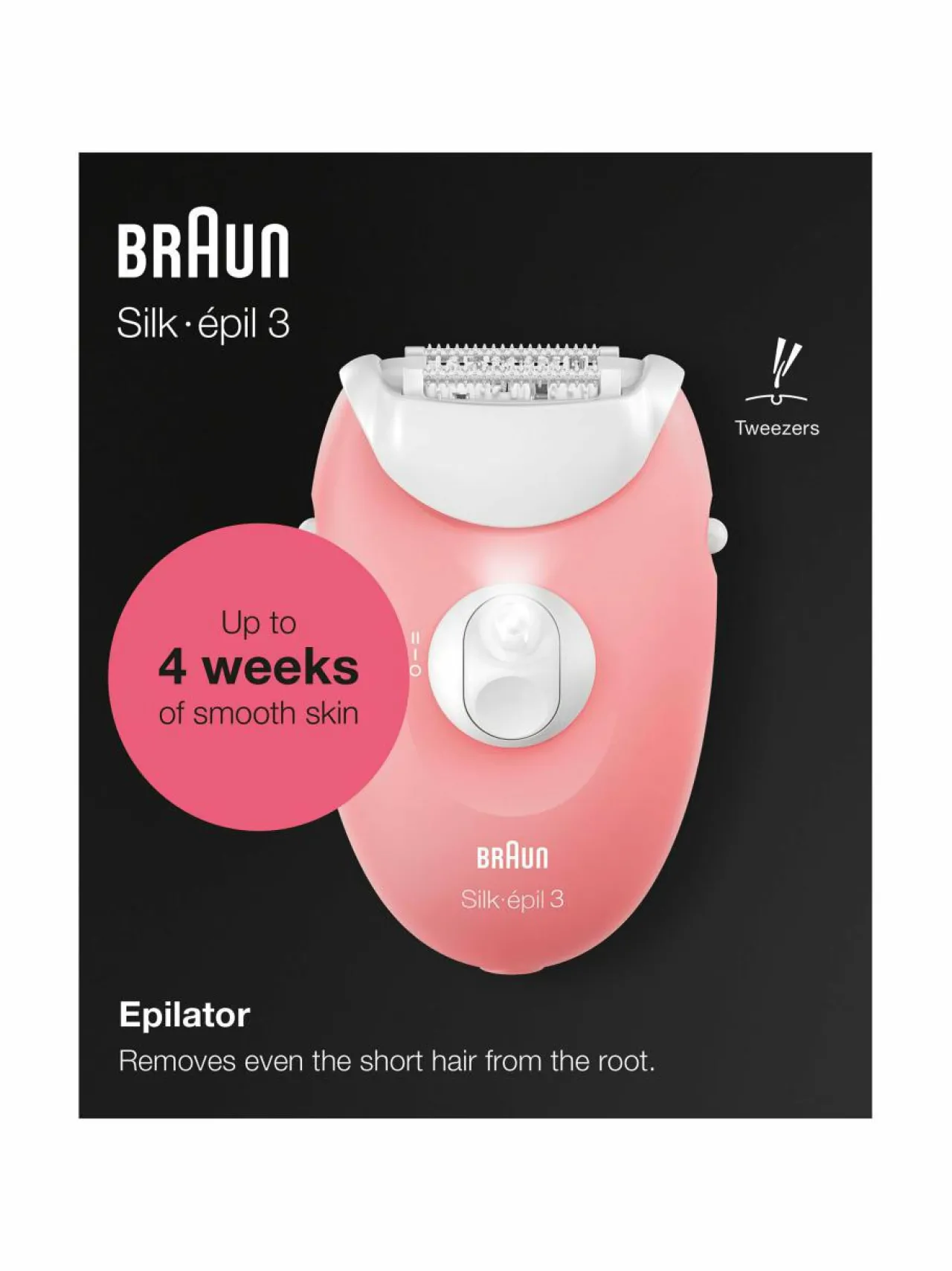 Ihokarvanpoisto<Braun Silk-épil 3 -epilaattori WHITE