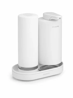 Keittiötarvikkeet<Brabantia SinkStyle- saippua-annostelijasetti 2 x 200 ml WHITE MINERAL FRESH WHITE