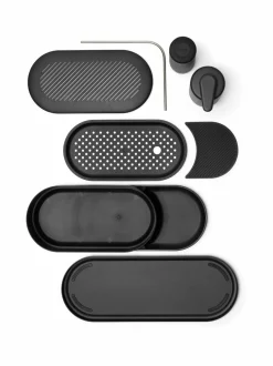 Keittiötarvikkeet<Brabantia SinkStyle -tiskipöydän järjestelysetti GREY MINERAL INFINITE GREY