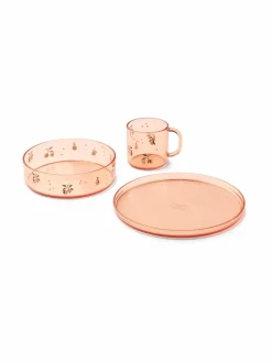 Lasten Ruokailu<Liewood Siva Printed Tritan -astiapakkaus 1232 PEACH / SEA SHELL