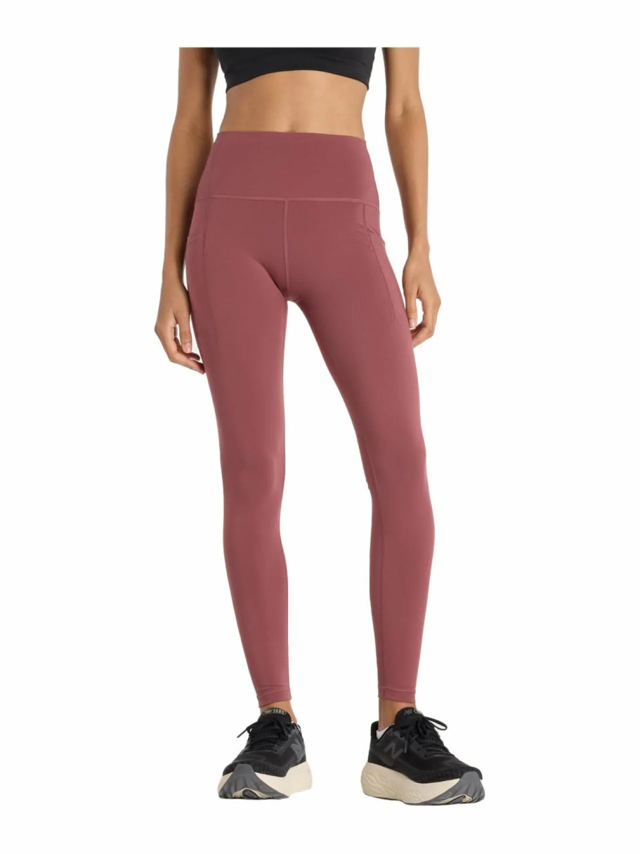 Urheiluhousut & Treenitrikoot<New Balance Sleek Pocket -treenitrikoot WAD WASHED BURGUNDY