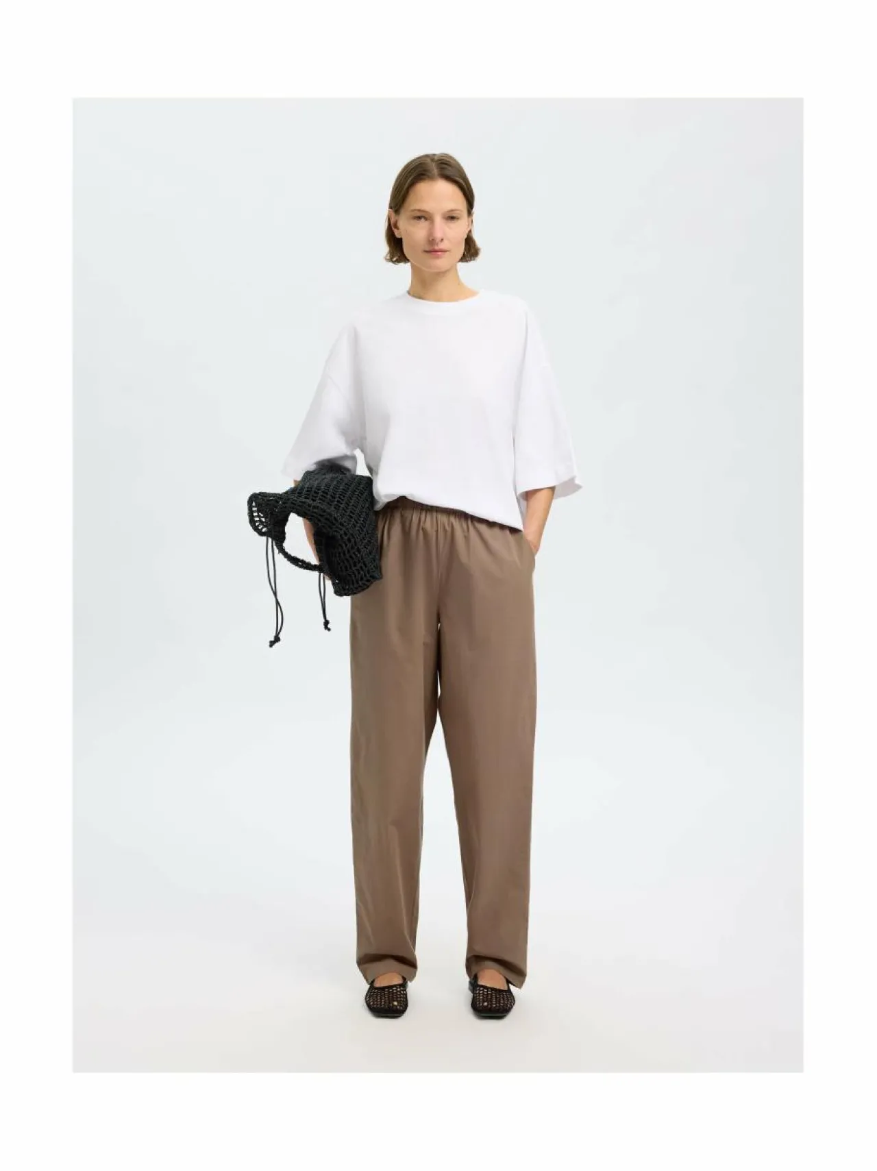 Housut<Selected SlfBlair-housut COCA MOCHA
